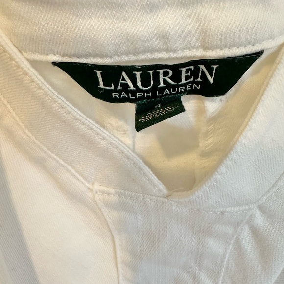 RALPH LAUREN | White Cotton Dress - Picture 2 of 3